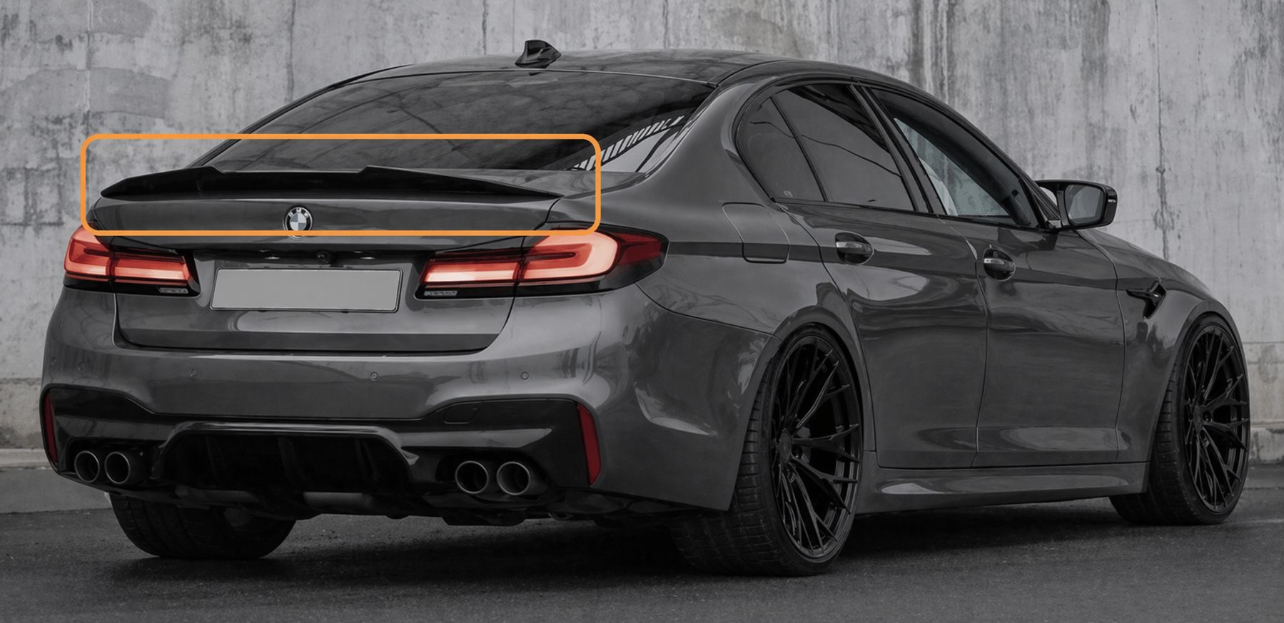 Rear SPOILER PSM BMW G30 SERIES 5" 2017-2023