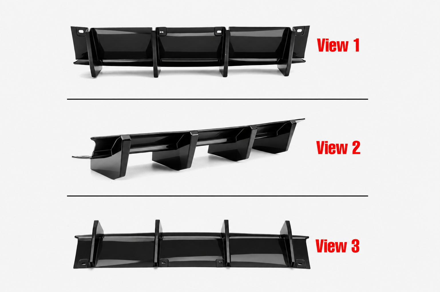 Rear BLADE DIFFUSER DODGE CHALLENGER" 2015 SRT - Image 2